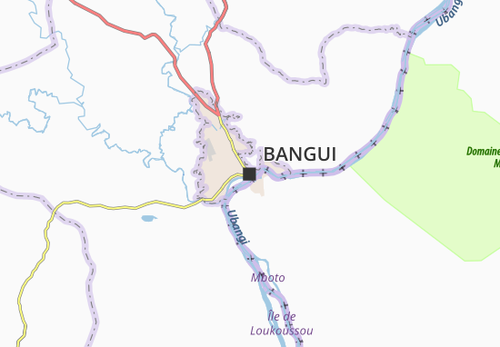 Kaart Plattegrond Bangui