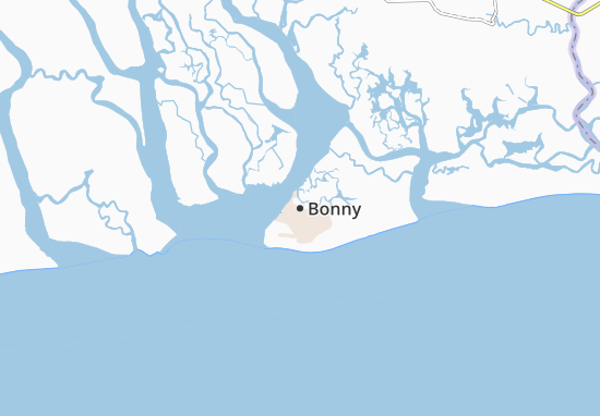 Kaart Plattegrond Bonny