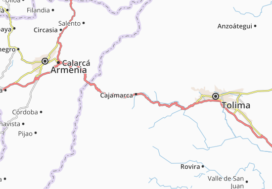Kaart Plattegrond Cajamarca