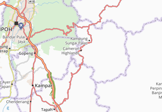 Karte Stadtplan Kampung Gunung Emas