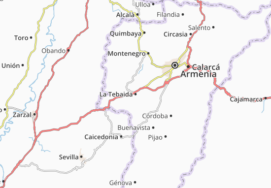 La Tebaida Map