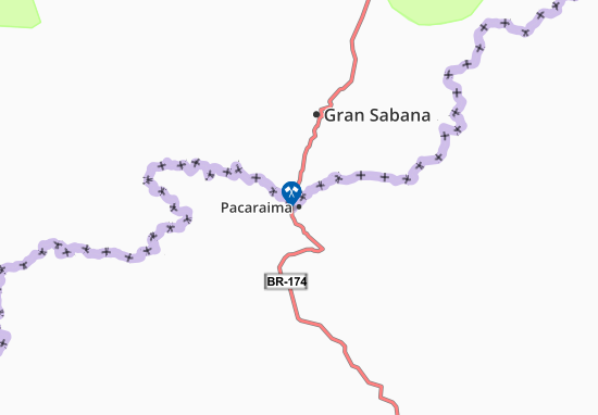 Kaart Plattegrond Pacaraima