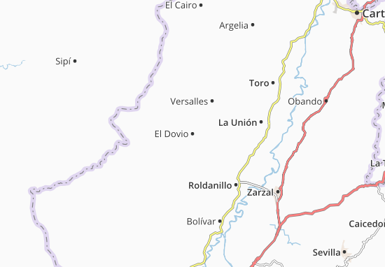 Karte Stadtplan El Dovio