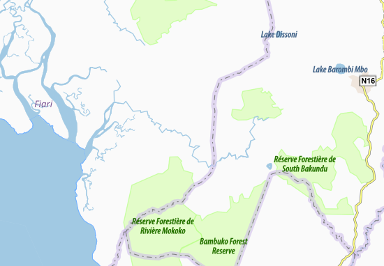 Karte Stadtplan Mbonge