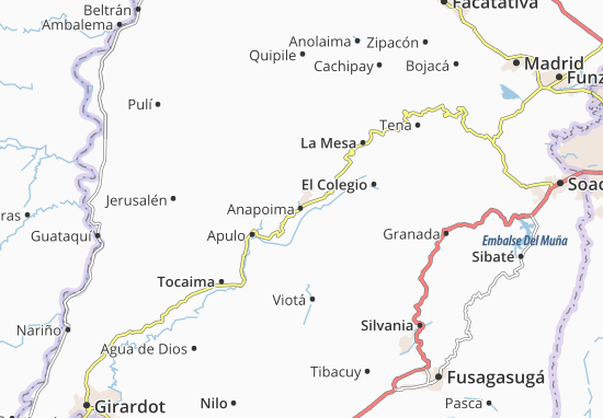 Mapa Anapoima