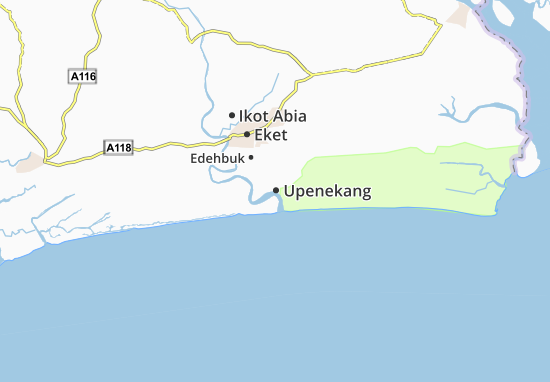 Upenekang Map
