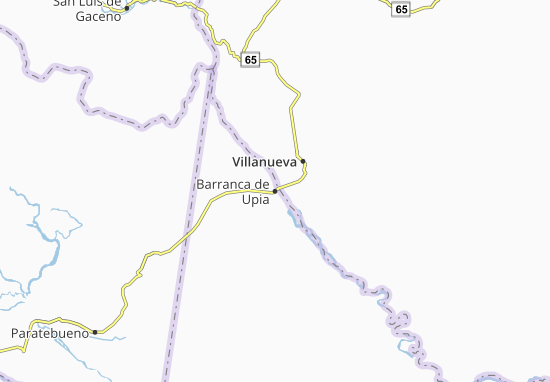 Barranca de Upia Map