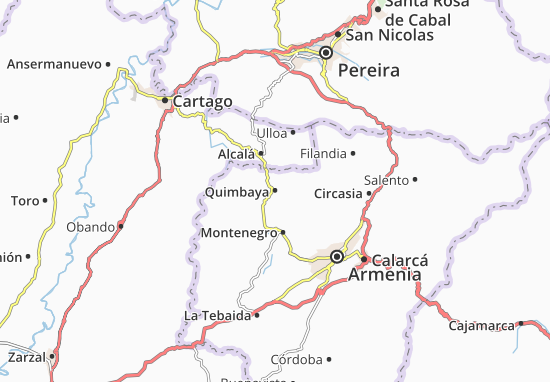 Quimbaya Map