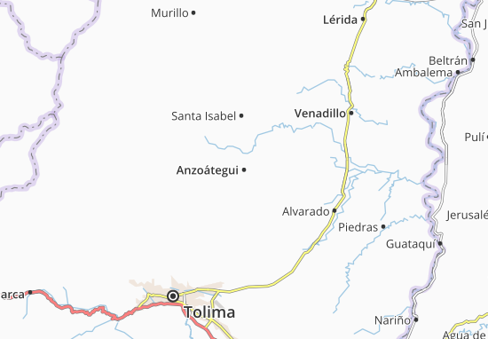 Anzoátegui Map