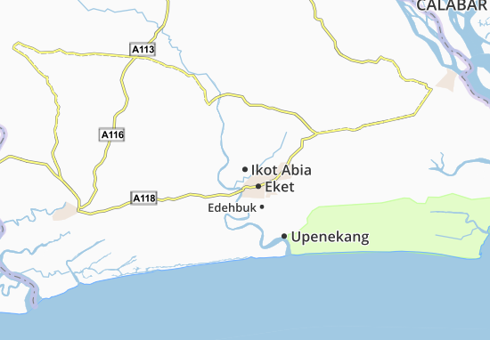 Mapa Ikot Abia