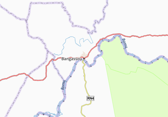 Karte Stadtplan Bangassou