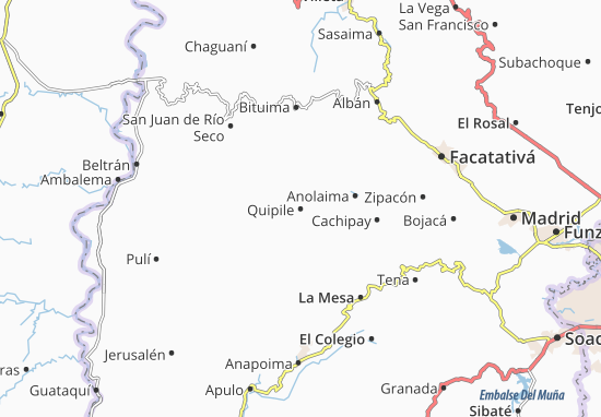 Karte Stadtplan Quipile
