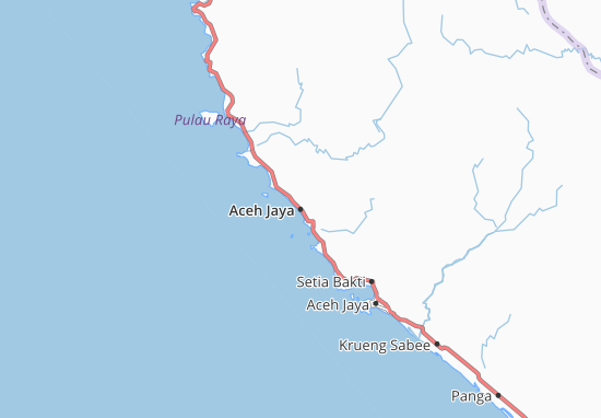Kaart Plattegrond Aceh Jaya