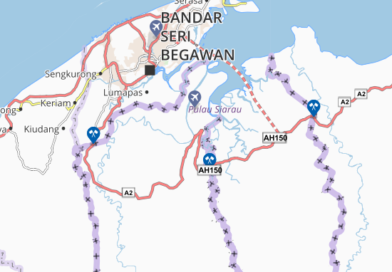 Karte Stadtplan Limbang