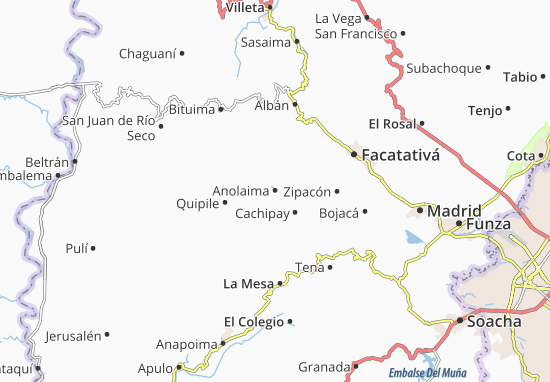 Anolaima Map