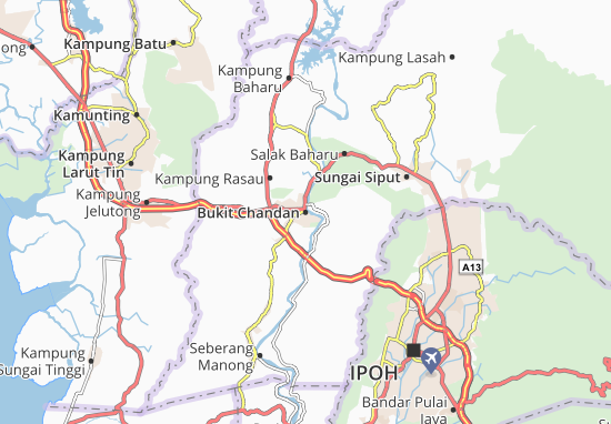 Karte Stadtplan Bukit Chandan