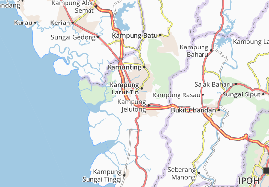 Kaart Plattegrond Kampung Simpang Haji Adam