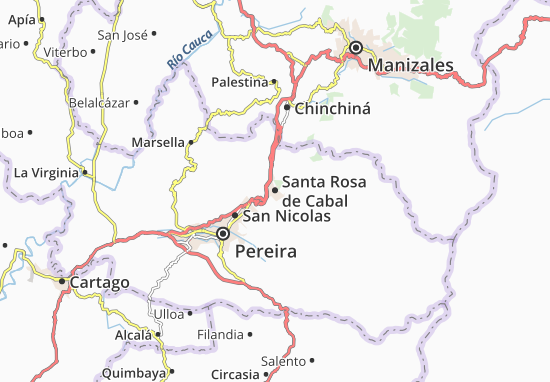 Santa Rosa de Cabal Map