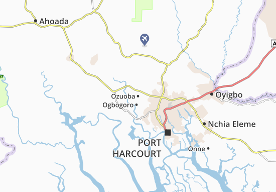Karte Stadtplan Ozuoba