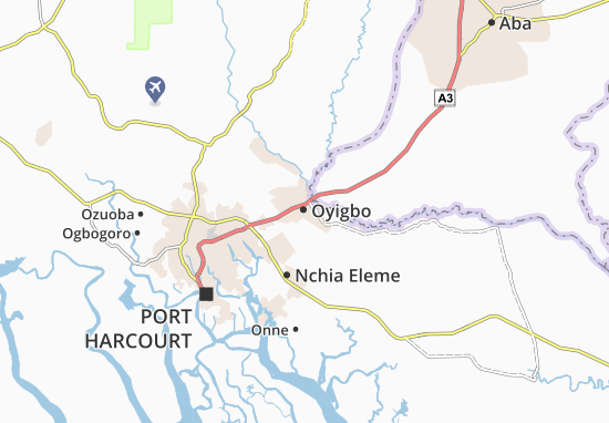 Kaart Plattegrond Oyigbo