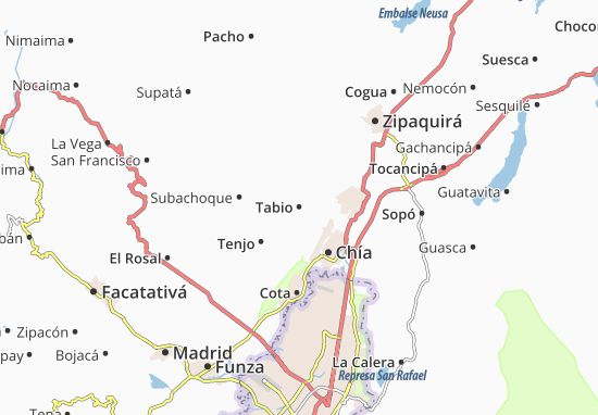 Mapa Tabio