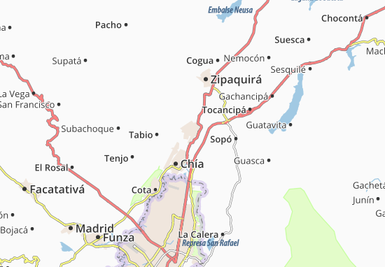 Cajicá Map