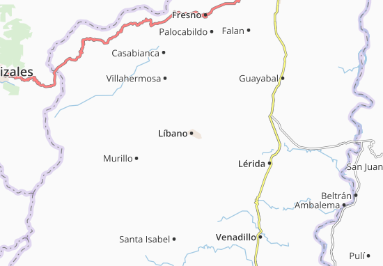 Líbano Map