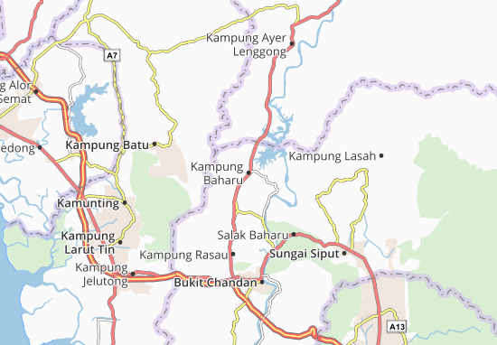 Karte Stadtplan Kampung Baharu