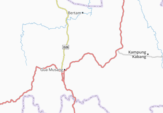 Karte Stadtplan Kampung Sungai Asap
