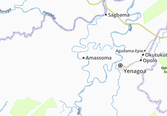 Kaart Plattegrond Amassoma