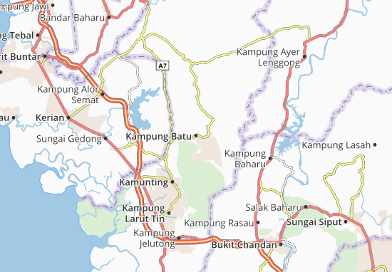 Kaart Plattegrond Kampung Batu