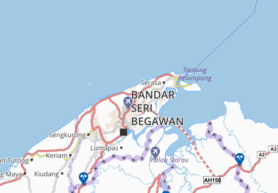Berakas B Map
