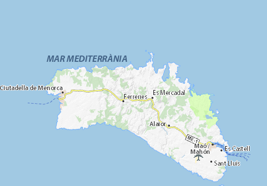 Menorca Map