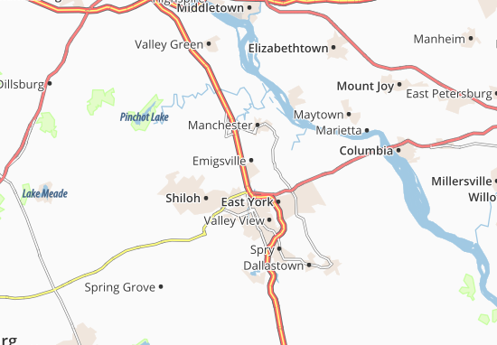 Emigsville Map