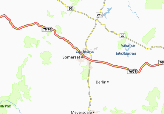 Kaart Plattegrond Somerset