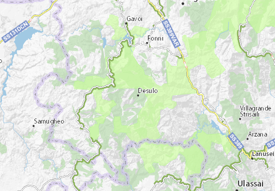 Desulo Map