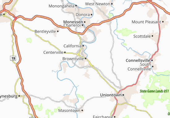 Karte Stadtplan Brownsville