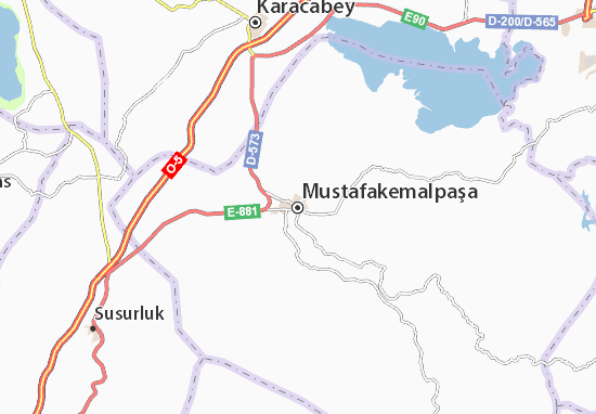 Mapa Mustafakemalpaşa