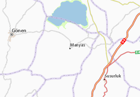 Karte Stadtplan Manyas