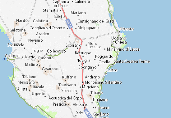 Kaart Plattegrond San Cassiano