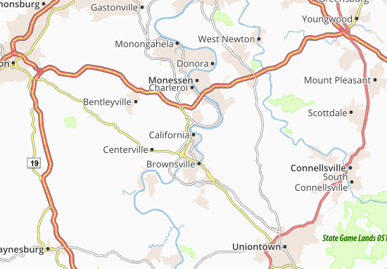 Karte Stadtplan California