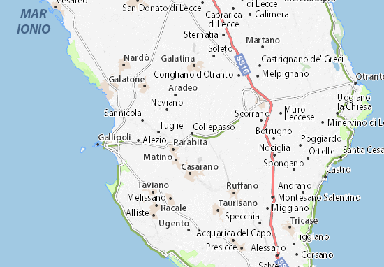 Karte Stadtplan Collepasso