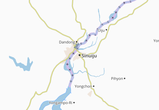 Karte Stadtplan Sinuiju