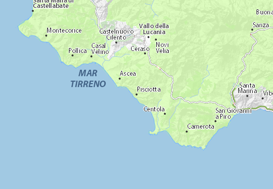 Kaart Plattegrond Pisciotta