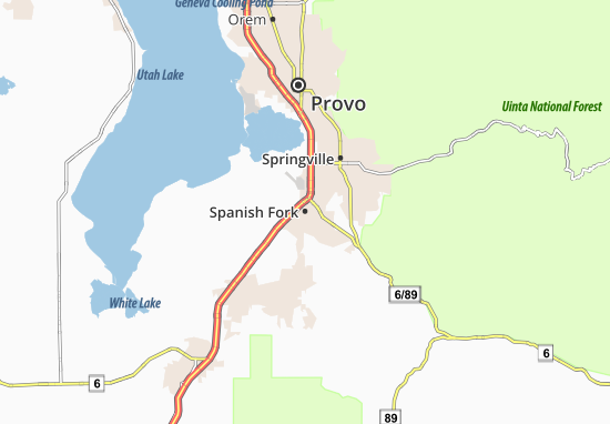 Mapa Spanish Fork