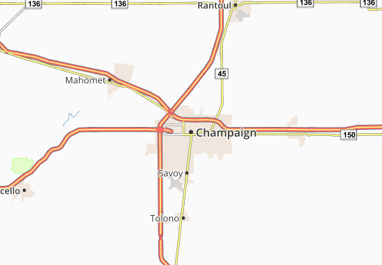 Champaign Map