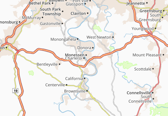 Charleroi Map