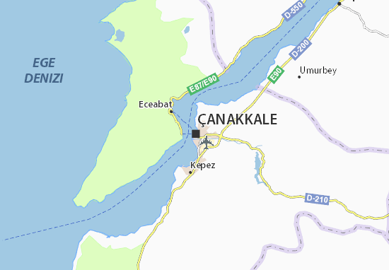 Carte-Plan Çanakkale