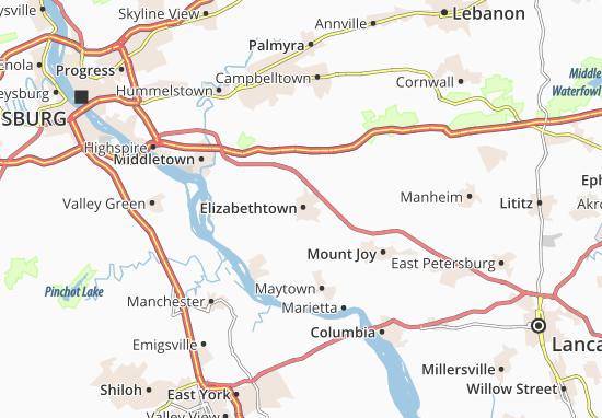 Elizabethtown Map