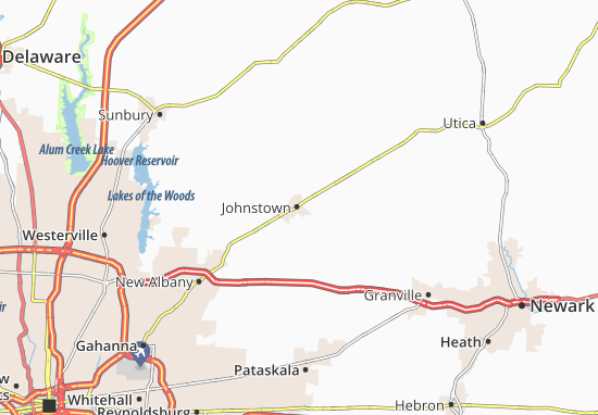 Kaart Plattegrond Johnstown